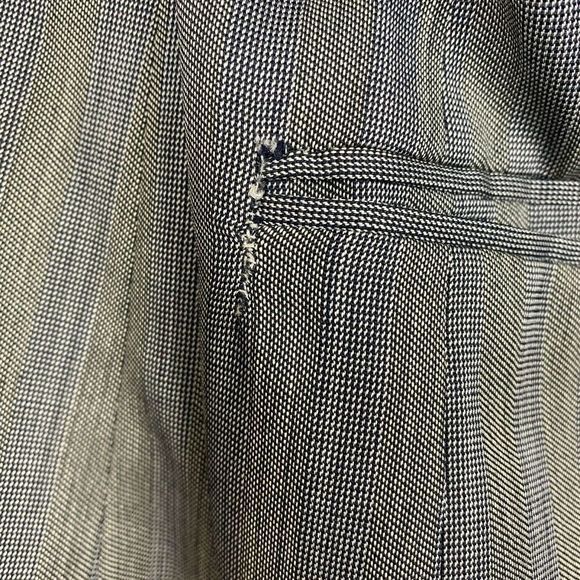 Vintage Canali 40R (50R EU) Wool Blazer Sport Coat Jacket Blue Striped 2 Button - Picture 8 of 12